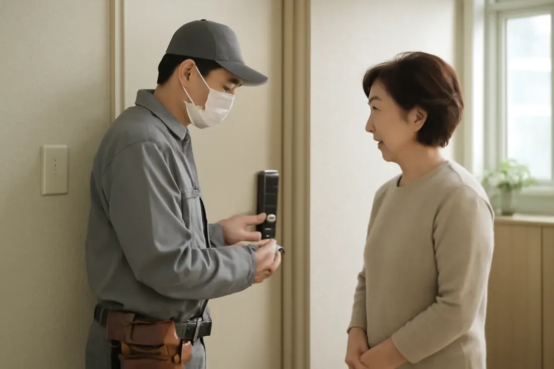 출입통제 / 번호키 연동 작업 이미지